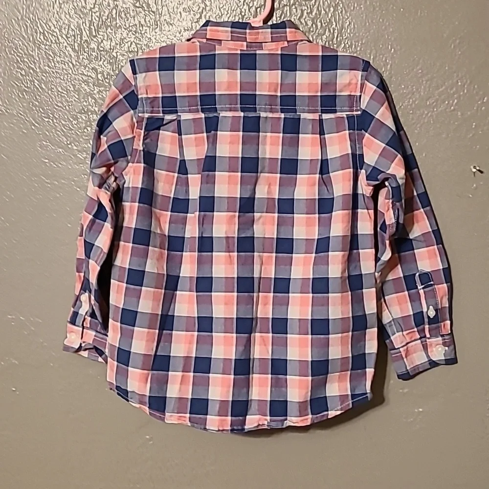 Children's Place boys size 4T Causal Stylish button-down long sleeve shirt EUC